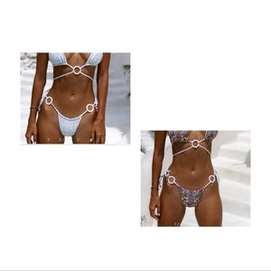 VDM | NWT Ziggy 60s Reversible Bikini Bottoms Floral Plaid XS